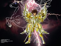 Seiya, revêtu de l'armure de Zeus